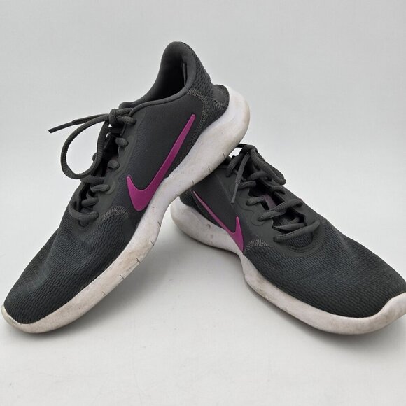 NIKE Flex Experience Run 8 Iron Gray Bright Pink Womens CD0228-002 2019 VP Laces - Picture 2 of 10